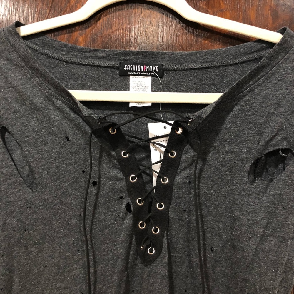 FashionNova distressed dress
